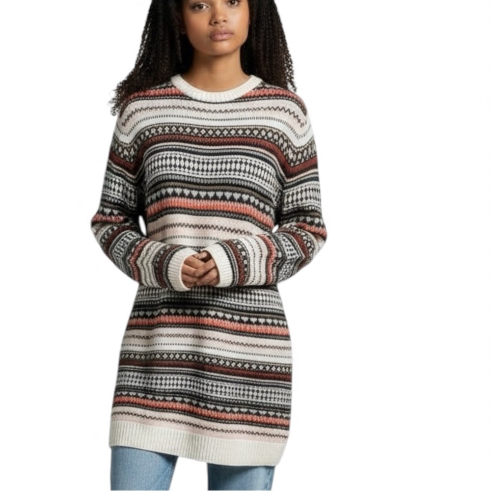 H&M Fair Isle‎ Knit Sweater Tunic | Women’s Large